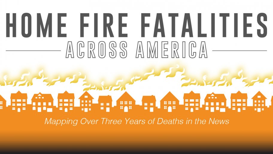header graphic illustrating row of houses on fire